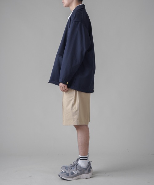 SPINNS（スピンズ）の「【ビックシルエット】紺ブレザージャケット（テーラードジャケット・メンズ・ネイビー・ONESIZE）」の2枚目の写真