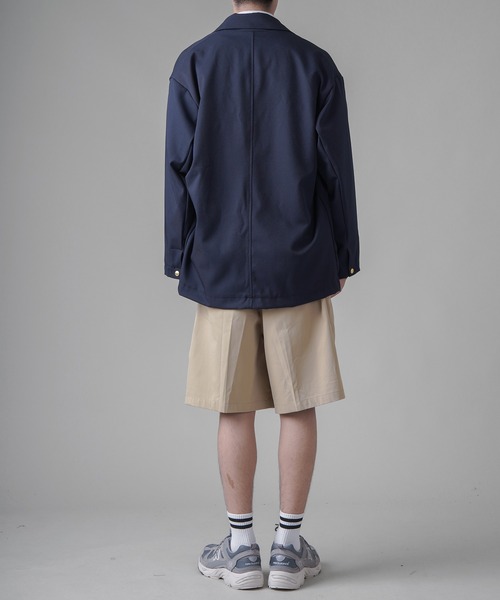 SPINNS（スピンズ）の「【ビックシルエット】紺ブレザージャケット（テーラードジャケット・メンズ・ネイビー・ONESIZE）」の14枚目の写真