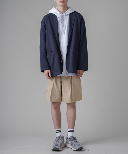 SPINNS（スピンズ）の「【ビックシルエット】紺ブレザージャケット（テーラードジャケット・メンズ・ネイビー・ONESIZE）」の4枚目の写真