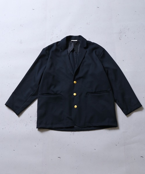 SPINNS（スピンズ）の「【ビックシルエット】紺ブレザージャケット（テーラードジャケット・メンズ・ネイビー・ONESIZE）」の9枚目の写真