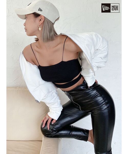 GYDA（ジェイダ）の「フロントファスナーraised back フェイクレザーパンツ（その他パンツ・レディース・ブラック・SMALL）」の15枚目の写真