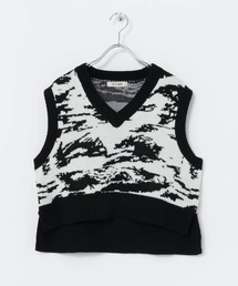 HEYUMM | HEYUMM　ジャガードショートニットベスト(ベスト)