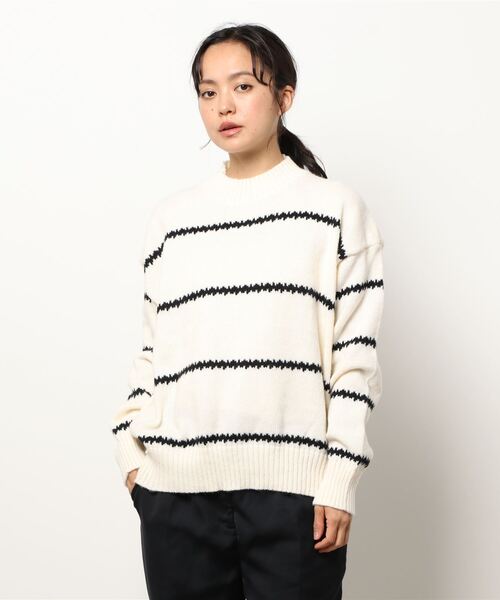 aimoha（アイモハ）の「ゆったりニットセーター（ニット/セーター・レディース・ホワイト/ブラック・FREE）」の22枚目の写真