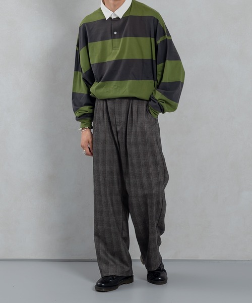 kutir(クティール)の「ショートレングスボーダーラガーシャツ(ポロシャツ・メンズ・グリーン/ライトブルー/ブラック・MEDIUM/LARGE)」の22枚目の写真