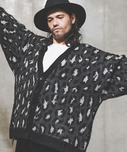 mcg2942-Eco mohair material cardigan カーディガン