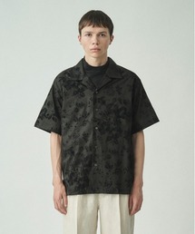 BOTANICAL FLOCY OPEN-COLLAR SHIRT