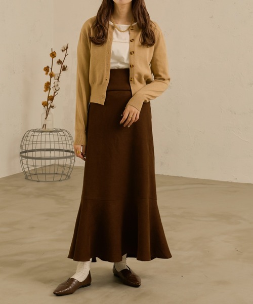 Ambre Neige(アンブルネージュ)の「ショートカーディガン/【WEB/EC限定商品】(カーディガン/ボレロ・レディース・ダークブラウン/ベージュ/アイボリー・FREE)」の19枚目の写真