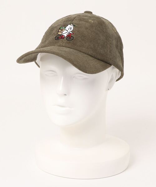 ScoLar（スカラー）の「KUMAEATS CAP（キャップ・レディース・ブラック/カーキ/ベージュ・FREE）」の4枚目の写真