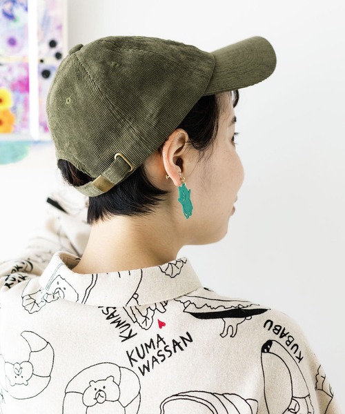 ScoLar（スカラー）の「KUMAEATS CAP（キャップ・レディース・ブラック/カーキ/ベージュ・FREE）」の17枚目の写真