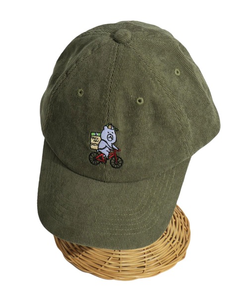 ScoLar（スカラー）の「KUMAEATS CAP（キャップ・レディース・ブラック/カーキ/ベージュ・FREE）」の8枚目の写真