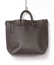 【YOUNG & OLSEN The DRYGOODS STORE】/EMBOSSED LEATHER D TOTE M サイズ
