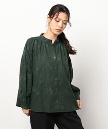 TSUHARU by Samansa Mos2 | 綿麻お花刺繍ブラウス(シャツ/ブラウス)