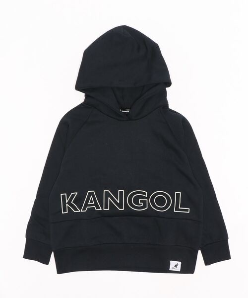 KANGOL（カンゴール）の「【KANGOL/カンゴール】KANGOL KIDS 裏起毛ラグランプルパーカー（パーカー・キッズ・グリーン/ブラック/ブラウン・150/140/130/160）」の2枚目の写真