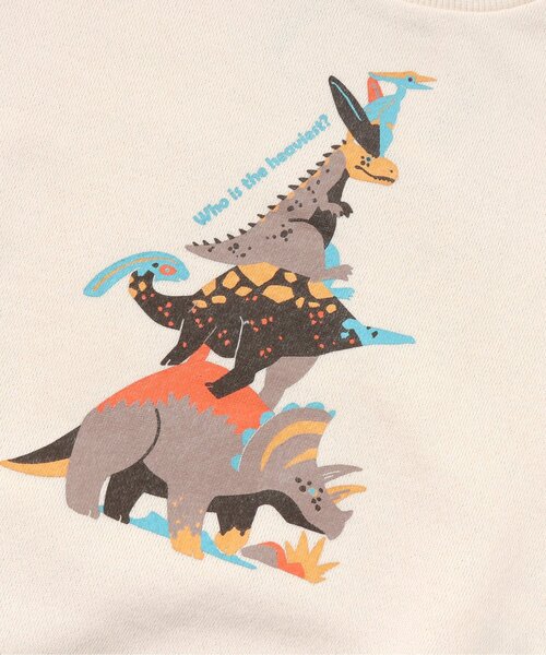 BREEZE（ブリーズ）の「/きょうりゅうボディオール（肌着・キッズ・カーキ/アイボリー・70/80）」の6枚目の写真