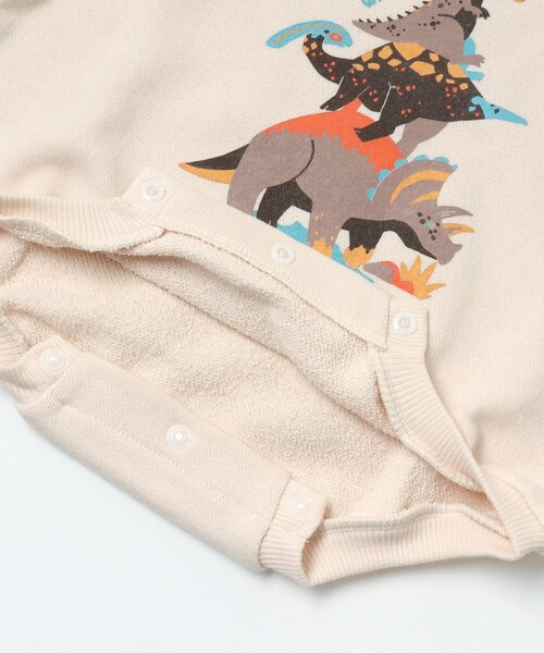 BREEZE（ブリーズ）の「/きょうりゅうボディオール（肌着・キッズ・カーキ/アイボリー・70/80）」の10枚目の写真