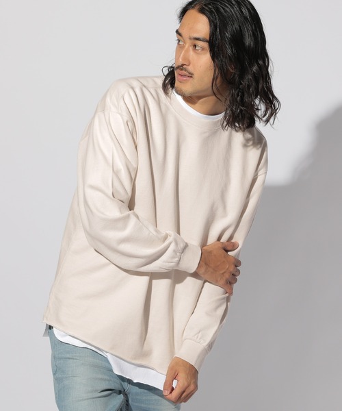 BAYFLOW(ベイフロー)の「レイヤードロングスリーブ(Tシャツ/カットソー・メンズ・オフホワイト/ブラウン系その他/チャコール・SMALL/MEDIUM/LARGE)」の1枚目の写真