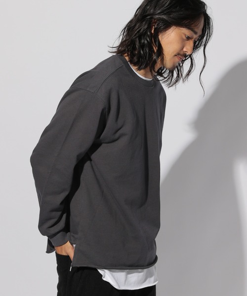 BAYFLOW(ベイフロー)の「レイヤードロングスリーブ(Tシャツ/カットソー・メンズ・オフホワイト/ブラウン系その他/チャコール・SMALL/MEDIUM/LARGE)」の2枚目の写真