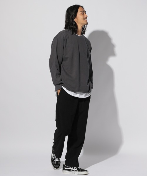 BAYFLOW(ベイフロー)の「レイヤードロングスリーブ(Tシャツ/カットソー・メンズ・オフホワイト/ブラウン系その他/チャコール・SMALL/MEDIUM/LARGE)」の9枚目の写真