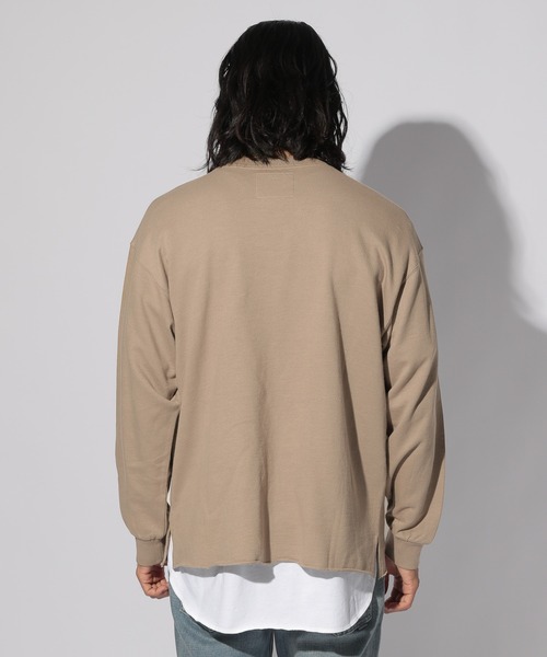BAYFLOW(ベイフロー)の「レイヤードロングスリーブ(Tシャツ/カットソー・メンズ・オフホワイト/ブラウン系その他/チャコール・SMALL/MEDIUM/LARGE)」の4枚目の写真