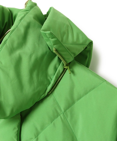 MADEMOISELLE ROPE'（マドモアゼル ロペ）の「【2WAY】グリーンダウンフーデッドジャケット（ダウンジャケット/コート・レディース・ブラック/ベージュ/ライトグリーン・38）」の12枚目の写真