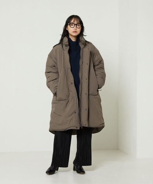 FREAK'S STORE(フリークスストア)の「PRIMALOFTコート/プリマロフトコート(ダウンジャケット/コート・レディース・ブラック/ダークブラウン/ベージュ・フリ-)」の9枚目の写真