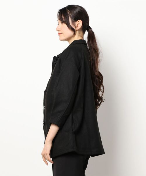 VIBGYOR Women（ヴィブジョー　ウィメン）の「VIBGYOR Select/　コートデザイン　カーディガン（カーディガン/ボレロ・レディース・ブラック/カーキ・SMALL/MEDIUM/LARGE）」の3枚目の写真