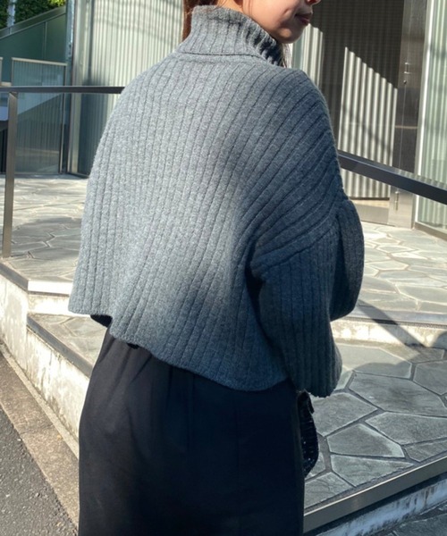 one after another NICE CLAUP(ワンアフターアナザーナイスクラップ)の「単品でも着まわし抜群!2wayニット×マーメイドワンピースセットアップ(ワンピース・レディース・ブラック/ピンク/モカ/チェック・FREE)」の16枚目の写真