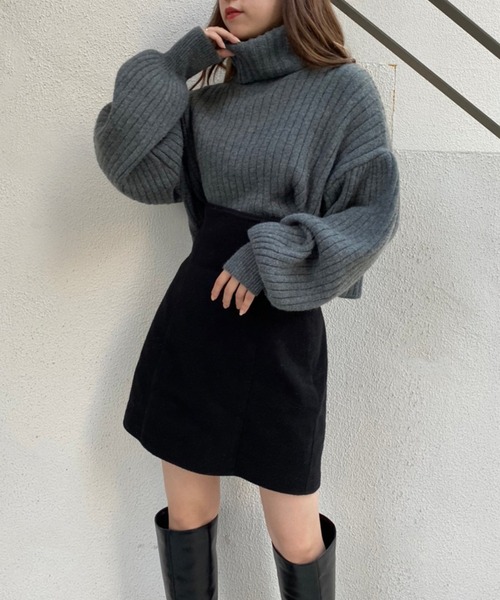 one after another NICE CLAUP(ワンアフターアナザーナイスクラップ)の「単品でも着まわし抜群!2wayニット×マーメイドワンピースセットアップ(ワンピース・レディース・ブラック/ピンク/モカ/チェック・FREE)」の20枚目の写真