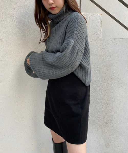 one after another NICE CLAUP(ワンアフターアナザーナイスクラップ)の「単品でも着まわし抜群!2wayニット×マーメイドワンピースセットアップ(ワンピース・レディース・ブラック/ピンク/モカ/チェック・FREE)」の21枚目の写真