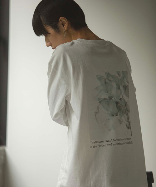 ANT(アント)の「オーガニックバックプリントロンTEE【ANT】(Tシャツ/カットソー・レディース・ホワイト/ブラック/ピンク・FREE)」の2枚目の写真
