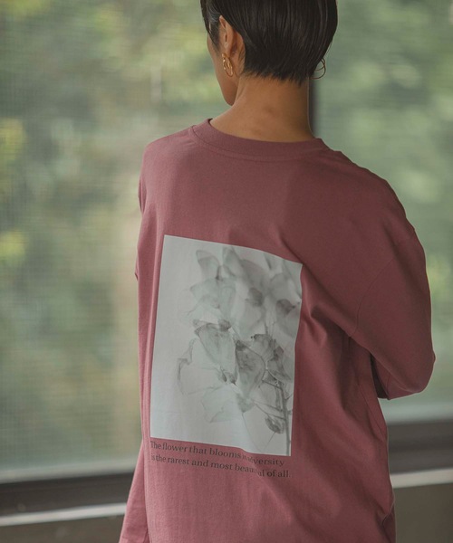ANT(アント)の「オーガニックバックプリントロンTEE【ANT】(Tシャツ/カットソー・レディース・ホワイト/ブラック/ピンク・FREE)」の3枚目の写真