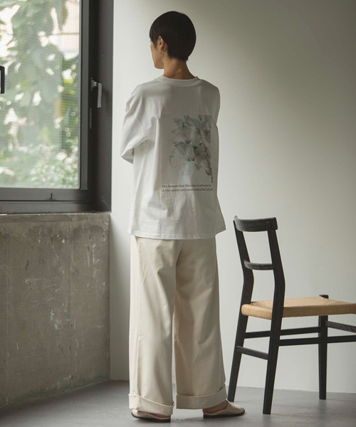 ANT(アント)の「オーガニックバックプリントロンTEE【ANT】(Tシャツ/カットソー・レディース・ホワイト/ブラック/ピンク・FREE)」の4枚目の写真