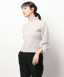 ANAYI コットン天竺パフスリーブプルオーバー 38 ANAYI（アナイ）の「ラクーン天竺パフスリーブ プルオーバー