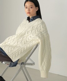 AMERICAN HOLIC | Vネックケーブルニットプルオーバー(ニット/セーター)