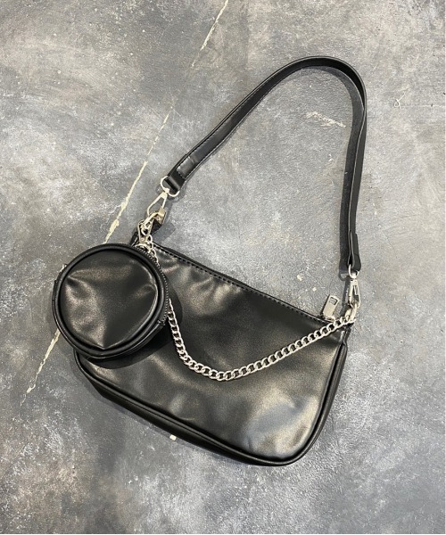 apres jour mignon（アプレジュールミニョン）の「【apresjour mignon×ARIAZ】ポーチ付きショルダーバッグ（ショルダーバッグ・レディース・ブラック・ONESIZE）」の4枚目の写真