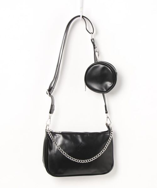 apres jour mignon（アプレジュールミニョン）の「【apresjour mignon×ARIAZ】ポーチ付きショルダーバッグ（ショルダーバッグ・レディース・ブラック・ONESIZE）」の11枚目の写真