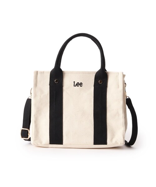 Lee（リー）の「◆【Lee別注】スクエアキャンバス2WAYトート（トートバッグ・レディース・ライトブルー/ブラック/ダークグレー/ライトベージュ/グリーン/ピンク・00）」の2枚目の写真