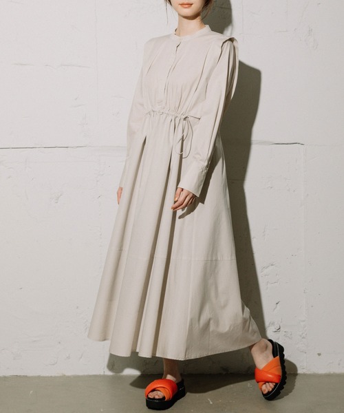 MARECHAL TERRE(マルシャルテル)の「シャツワンピース(ワンピース・レディース・ピンク/ベージュ系その他/ブルー系その他/ライトベージュ・MEDIUM)」の3枚目の写真
