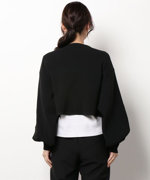 RASVOA(ラスボア)の「スウェットライクニットカーディガン(カーディガン/ボレロ・レディース・ブラック/オレンジ/グリーン・FREE)」の12枚目の写真