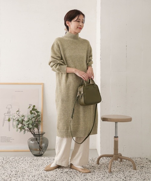 URBAN RESEARCH DOORS ラムウールニットワンピース URBAN RESEARCH DOORS ワンピース ラムウールニットワンピース