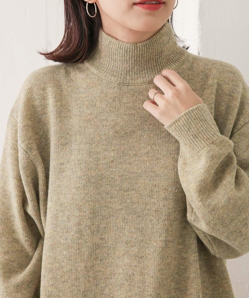 URBAN RESEARCH DOORS（アーバンリサーチドアーズ）の「ラムウールニットワンピース（ワンピース・レディース・ネイビー/アイボリー/モカ・ONE）」の17枚目の写真