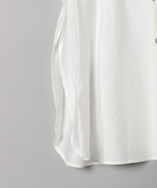 JEANASIS（ジーナシス）の「ハイショクメローダブルフリルブラウス/264569（シャツ/ブラウス・レディース・ホワイト/ブラック・FREE）」の6枚目の写真