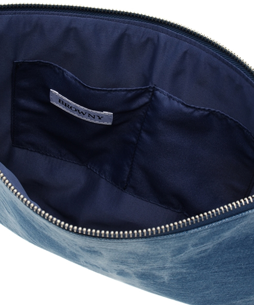 WEGO(ウィゴー)の「WEGO/パターンクラッチバッグ(クラッチバッグ・メンズ・ブラック/ブラック系その他/ブルー/ライトインディゴブルー・FREE)」の7枚目の写真