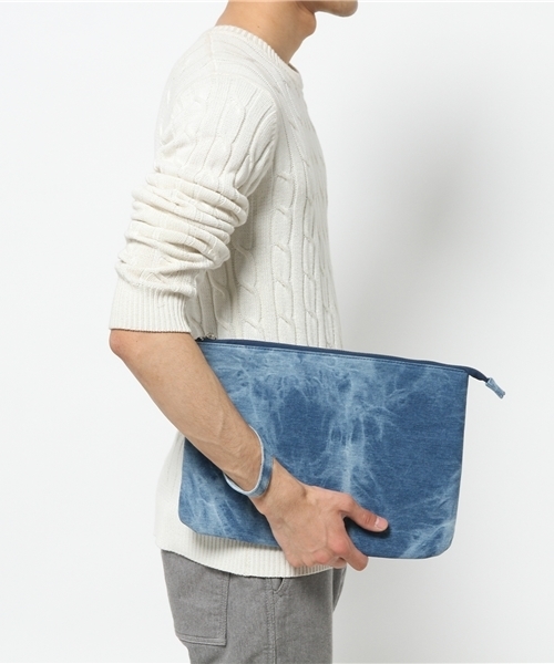 WEGO(ウィゴー)の「WEGO/パターンクラッチバッグ(クラッチバッグ・メンズ・ブラック/ブラック系その他/ブルー/ライトインディゴブルー・FREE)」の12枚目の写真