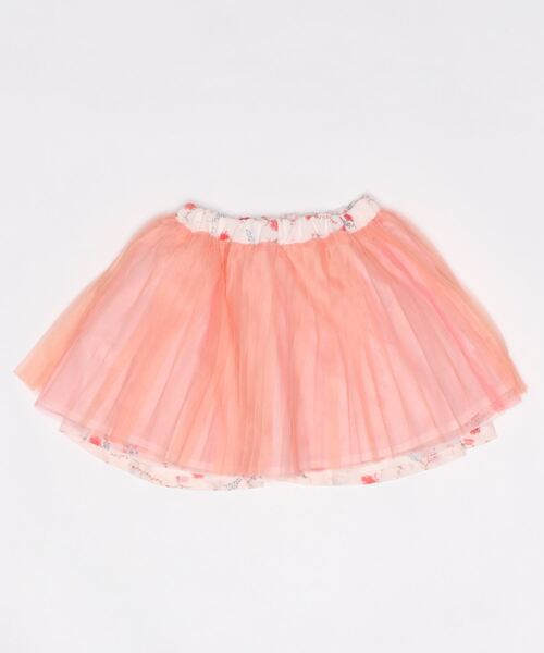 Moujonjon(ムージョンジョン)の「チュール×小花柄リバーシブルスカート(スカート・キッズ・ピンク・S/M/L)」の3枚目の写真