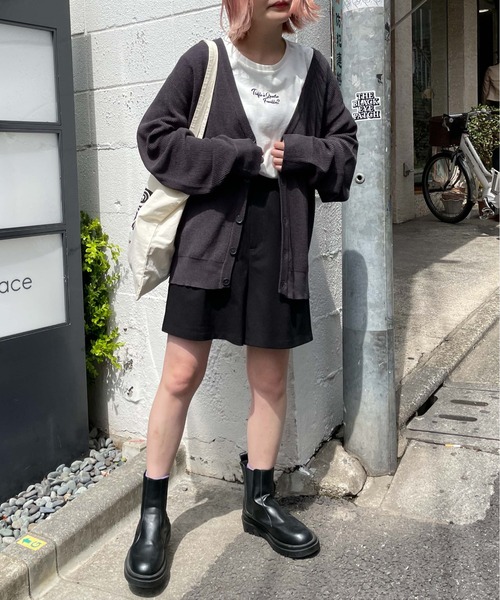 WEGO(ウィゴー)の「WEGO/リネンライクカーディガン(カーディガン/ボレロ・メンズ・イエロー/グリーン/スミクロ/ブルー・LARGE/MEDIUM)」の5枚目の写真