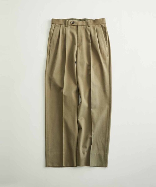 ADAM ET ROPE'（アダムエロペ）の「コットンレーヨンツイル ドレープ ワイドスラックス/セットアップ対応（スラックス・メンズ・グリーン系その他2/ブルー系その他3・S/M/L）」の9枚目の写真