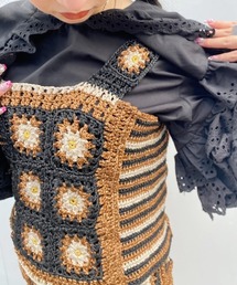 Candy Stripper | FLOWER CROCHET KINT キャミソール(キャミソール)