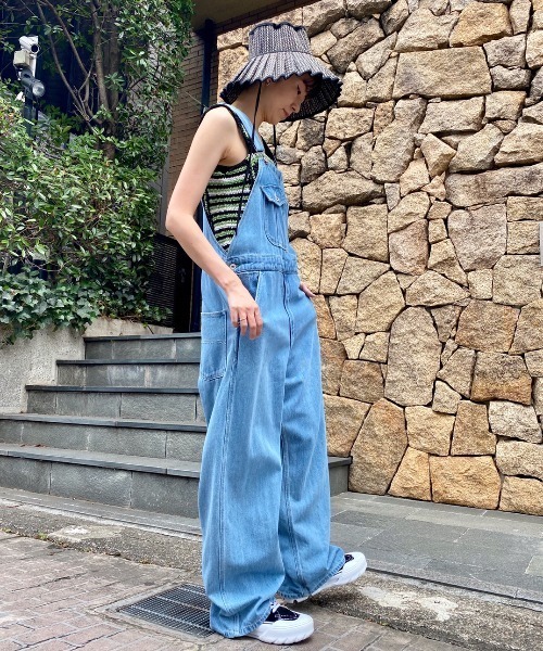 Candy Stripper（キャンディストリッパー）の「FLOWER CROCHET KINT キャミソール（キャミソール・レディース・ライトブルー/ブラック/ブラウン・2）」の16枚目の写真