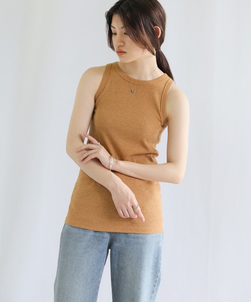 select MOCA（セレクトモカ）の「シンプルリブタンクトップ（タンクトップ・レディース・パープル/ブラウン/ブルー・FREE）」の17枚目の写真